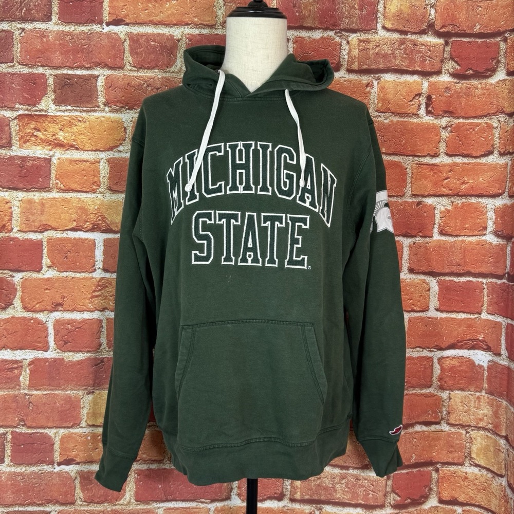 Michigan State Hoodie Men's‎ Size XL Green Spartans League Logo Fall
